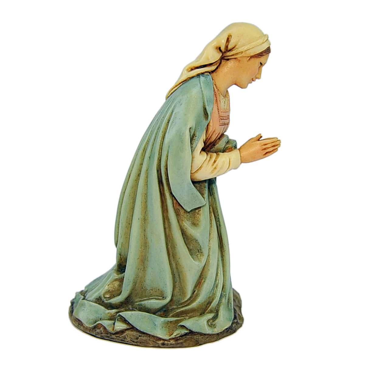 Statua presepe 15 cm madonna che prega in ginocchio