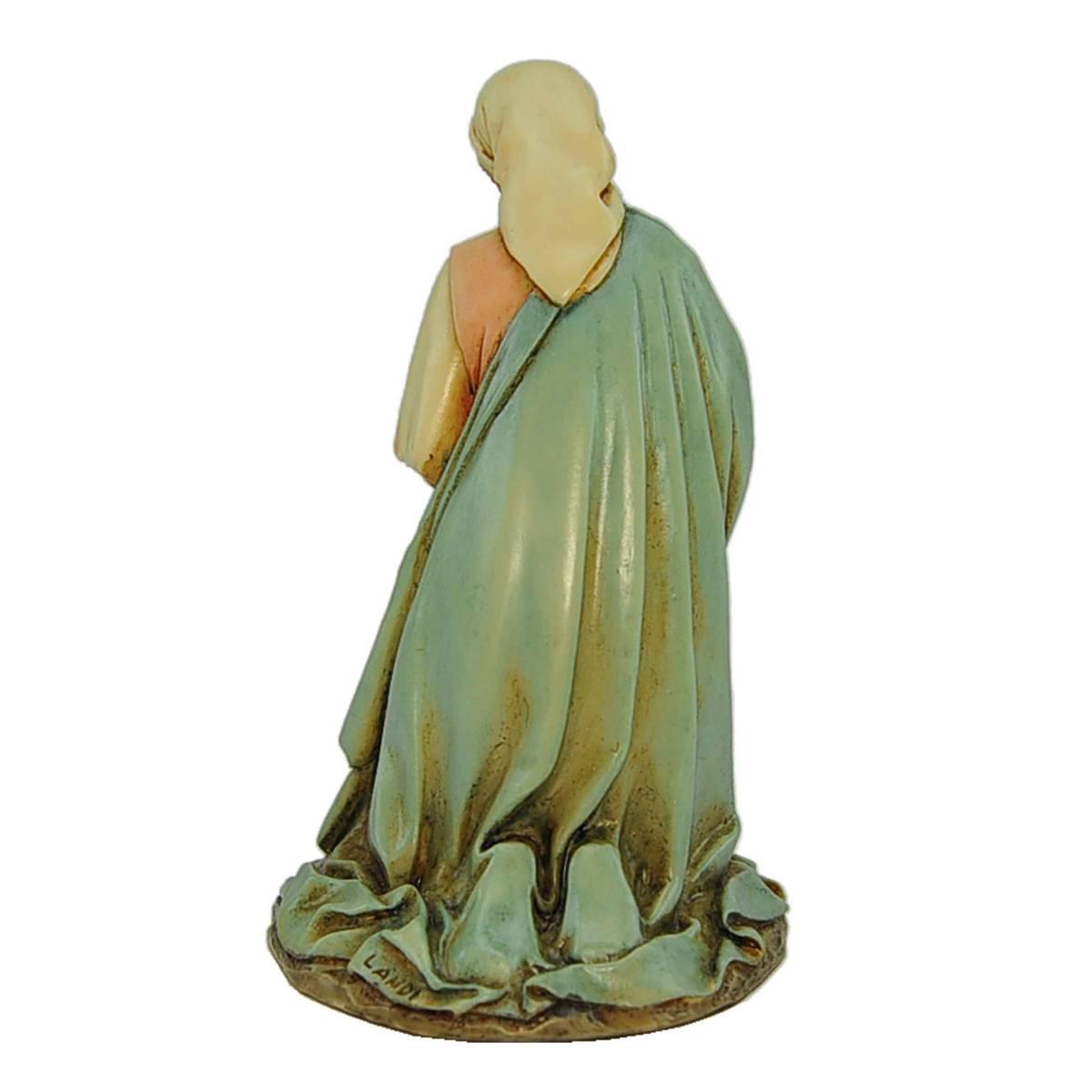 Statua presepe 15 cm madonna che prega in ginocchio