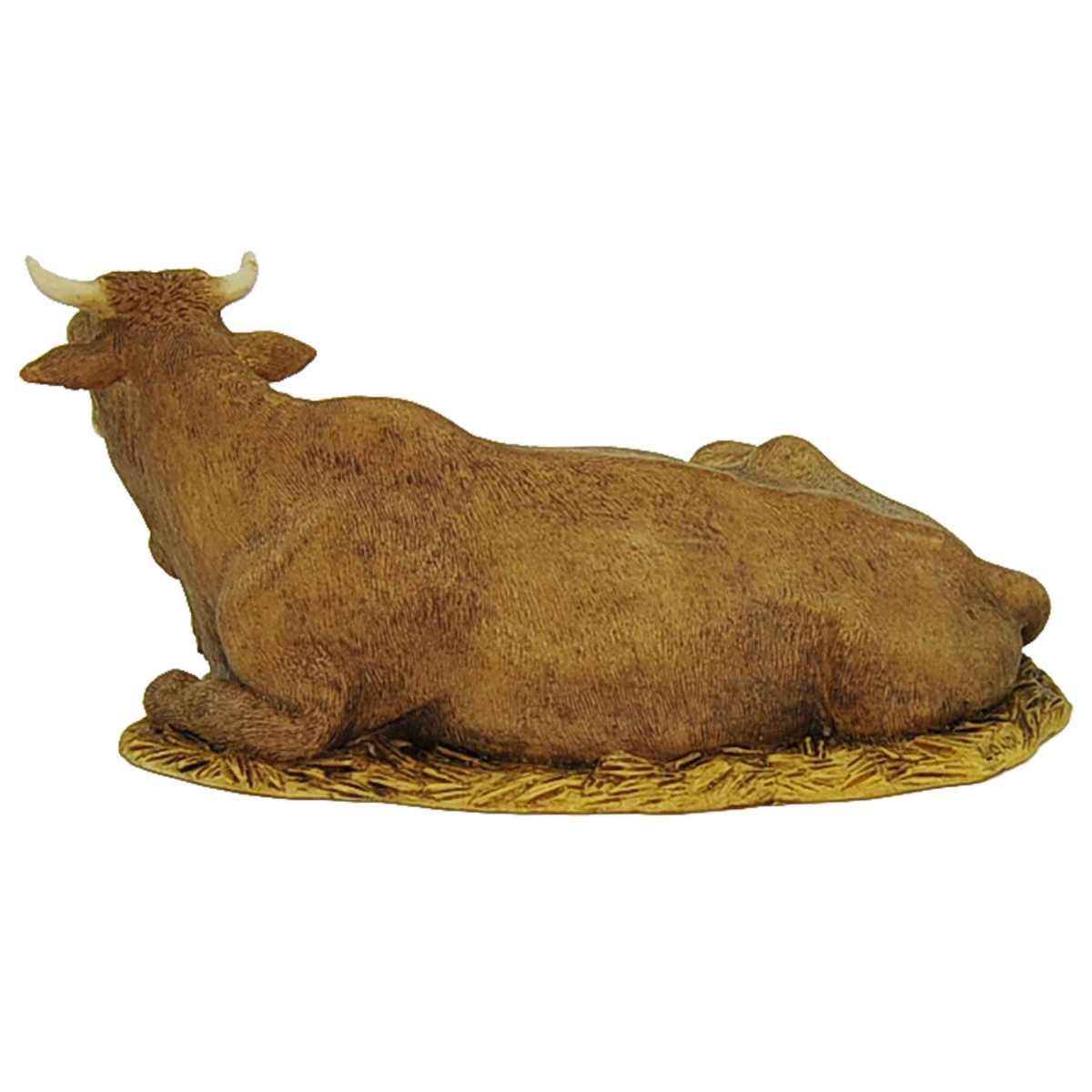 Statua presepe 15 cm bue sdraiato serie collection
