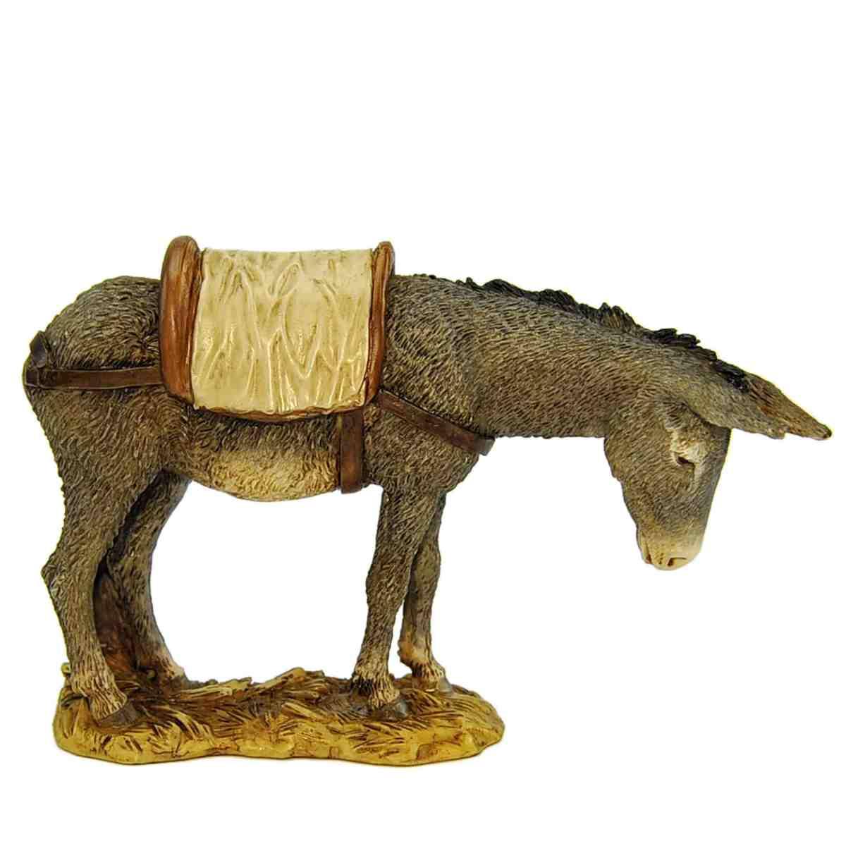 Statua presepe 15 cm asino la sella collection