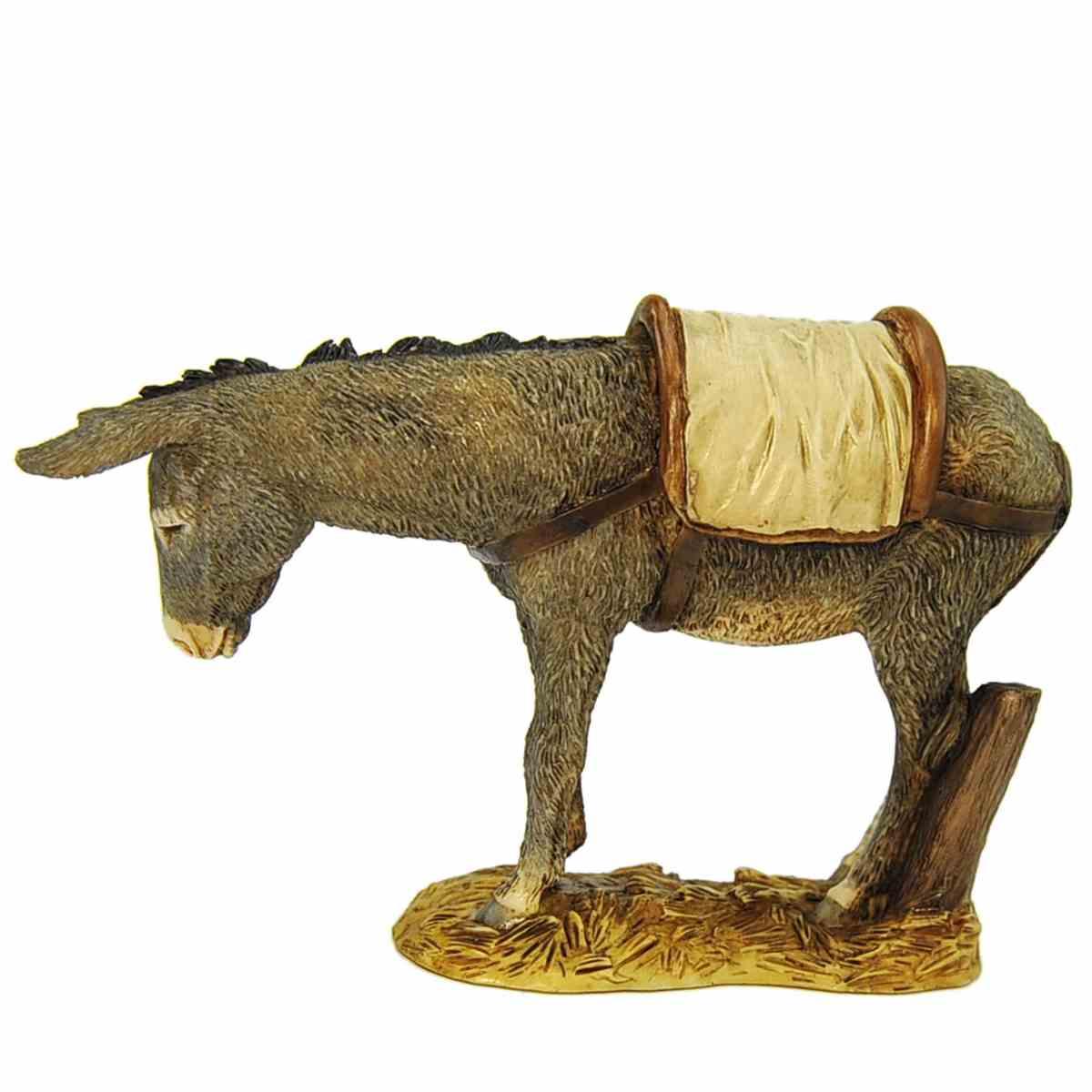 Statua presepe 15 cm asino la sella collection
