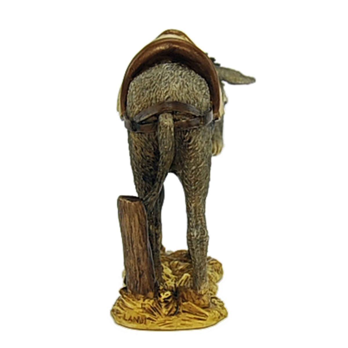 Statua presepe 15 cm asino la sella collection