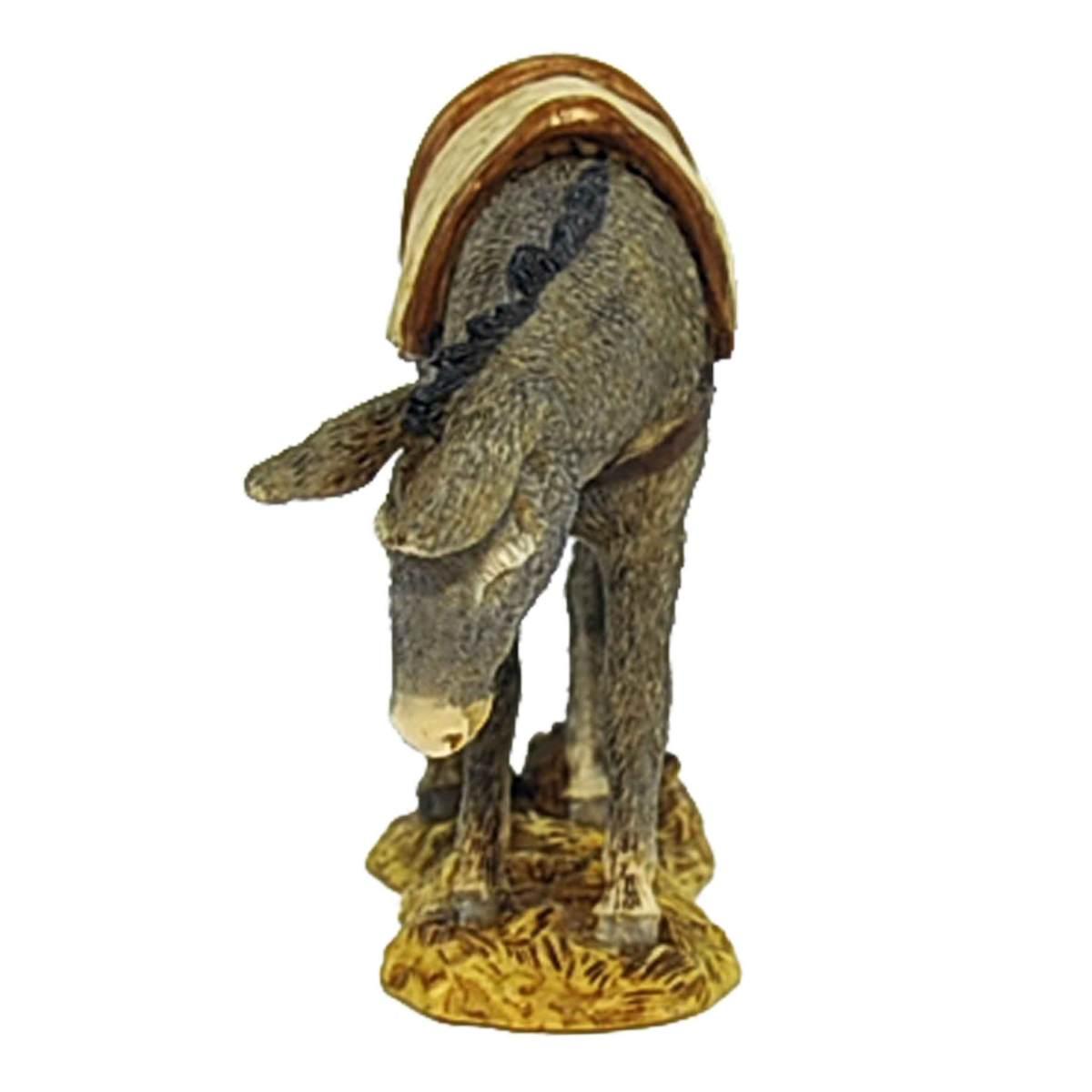 Statua presepe 15 cm asino la sella collection