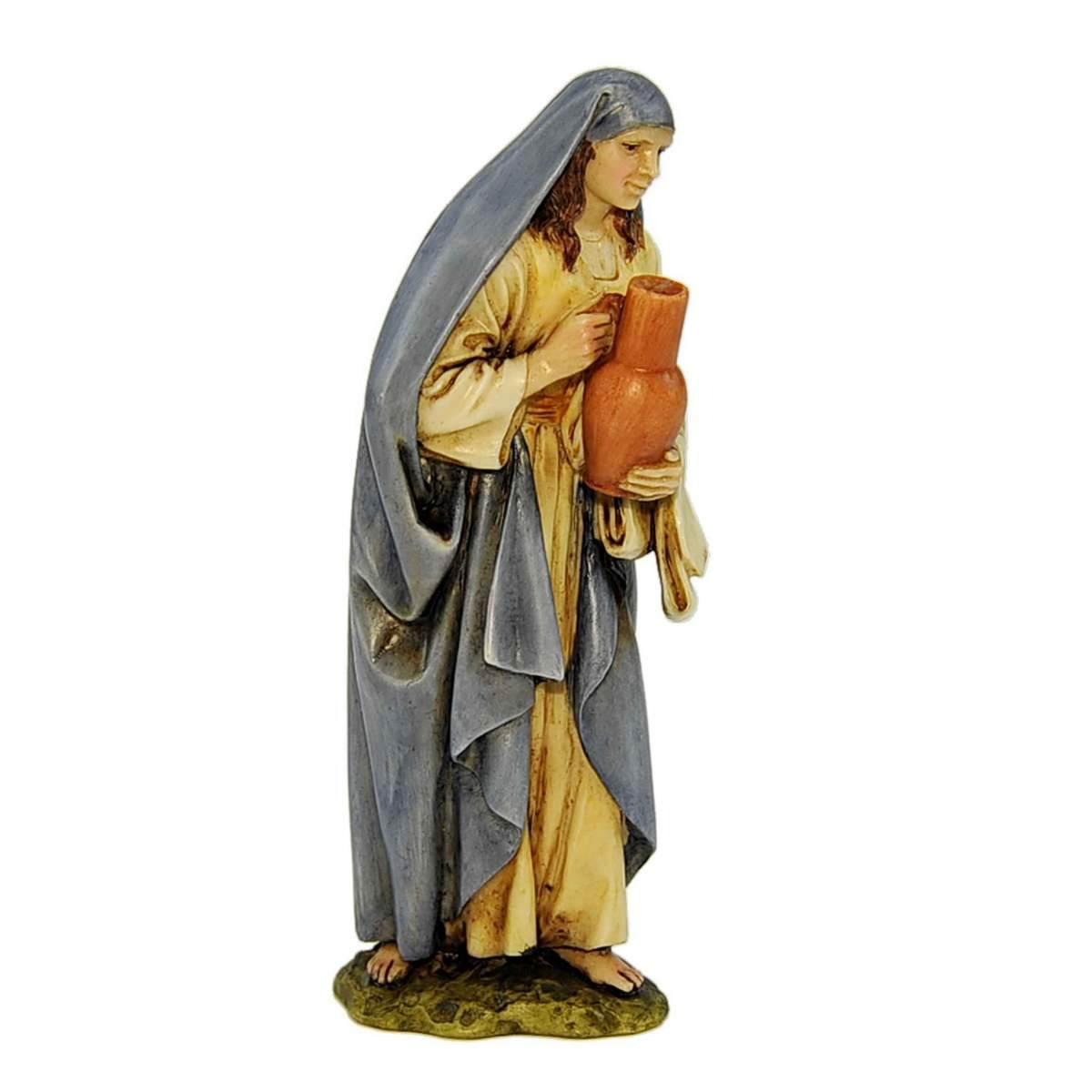 Statua presepe 15 cm donna anfora collection