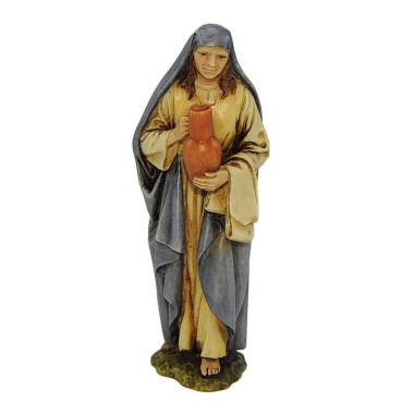 Statua presepe 15 cm donna anfora collection