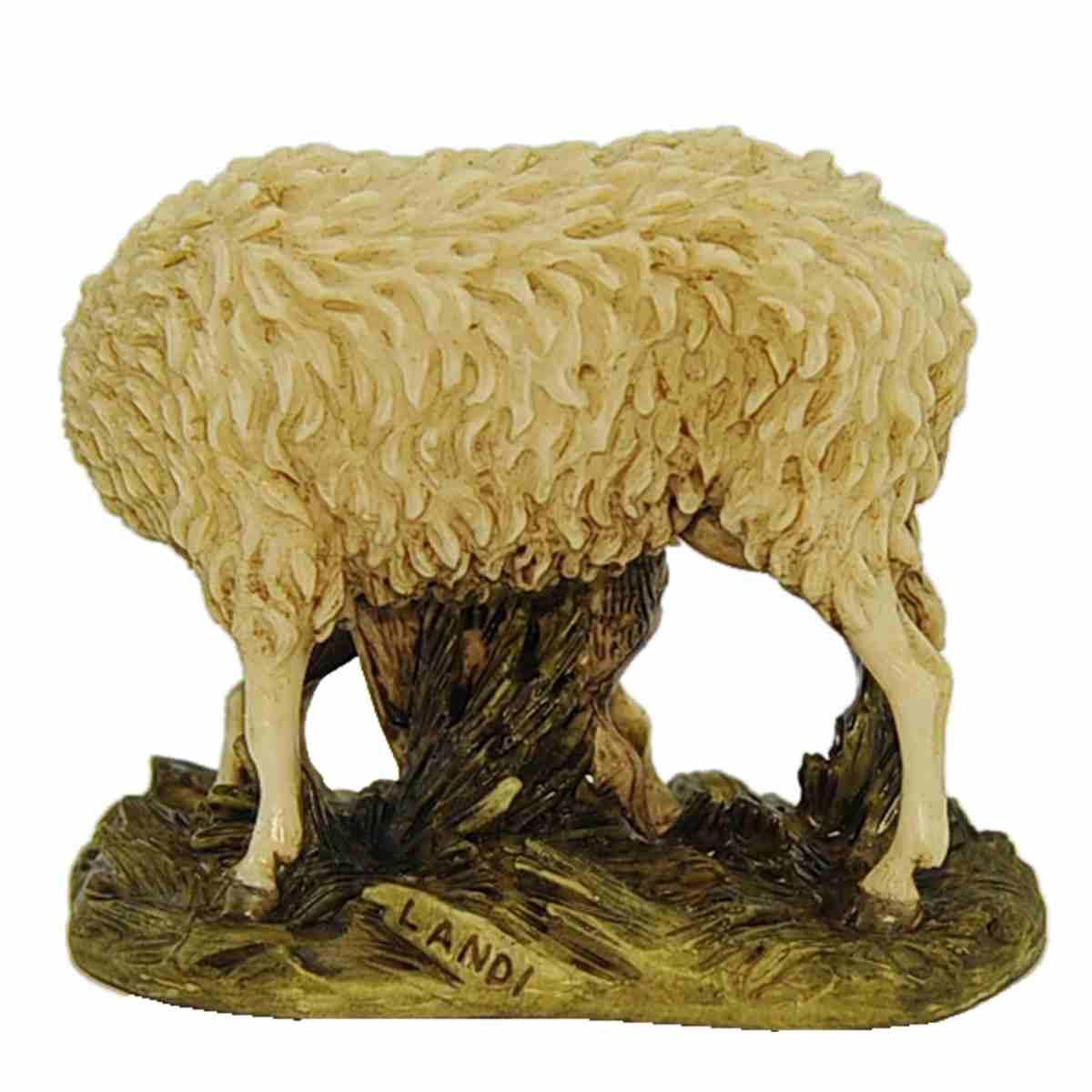 Statua presepe 15 cm pecora agnello collection