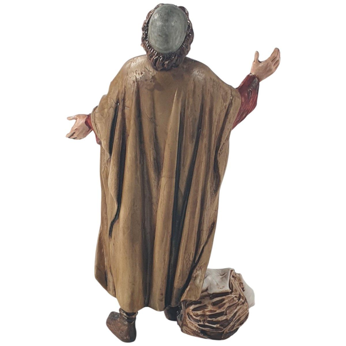 Statua presepe 13 cm meravigliato in piedi