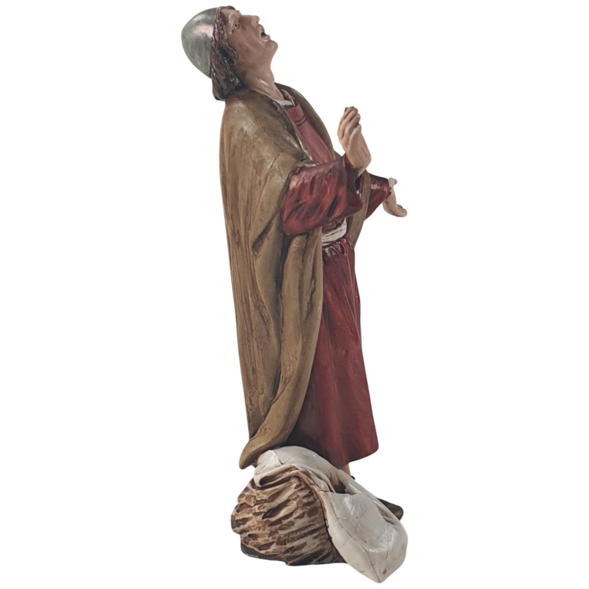 Statua presepe 13 cm meravigliato in piedi
