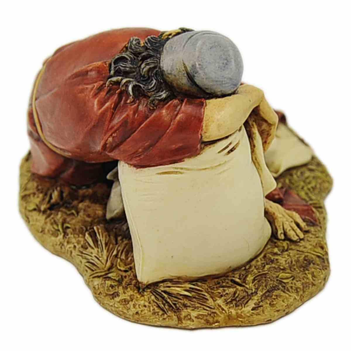 Statua presepe 20 cm benito il dormiente sdraiato terra collection modello a