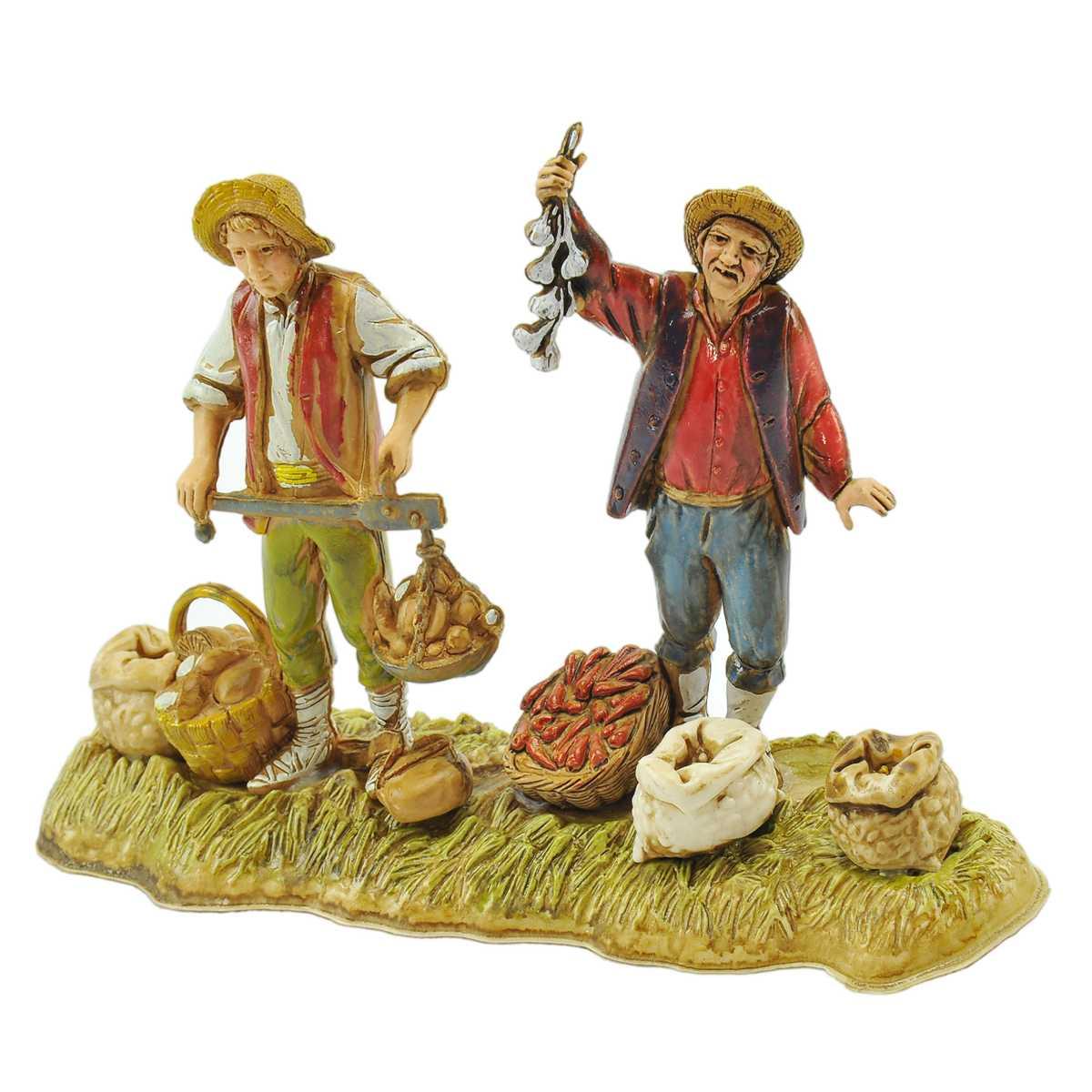 Statua presepe 10 cm ortolani ceste sacchi