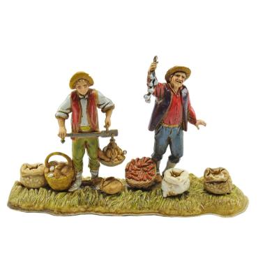 Statua presepe 10 cm ortolani ceste sacchi