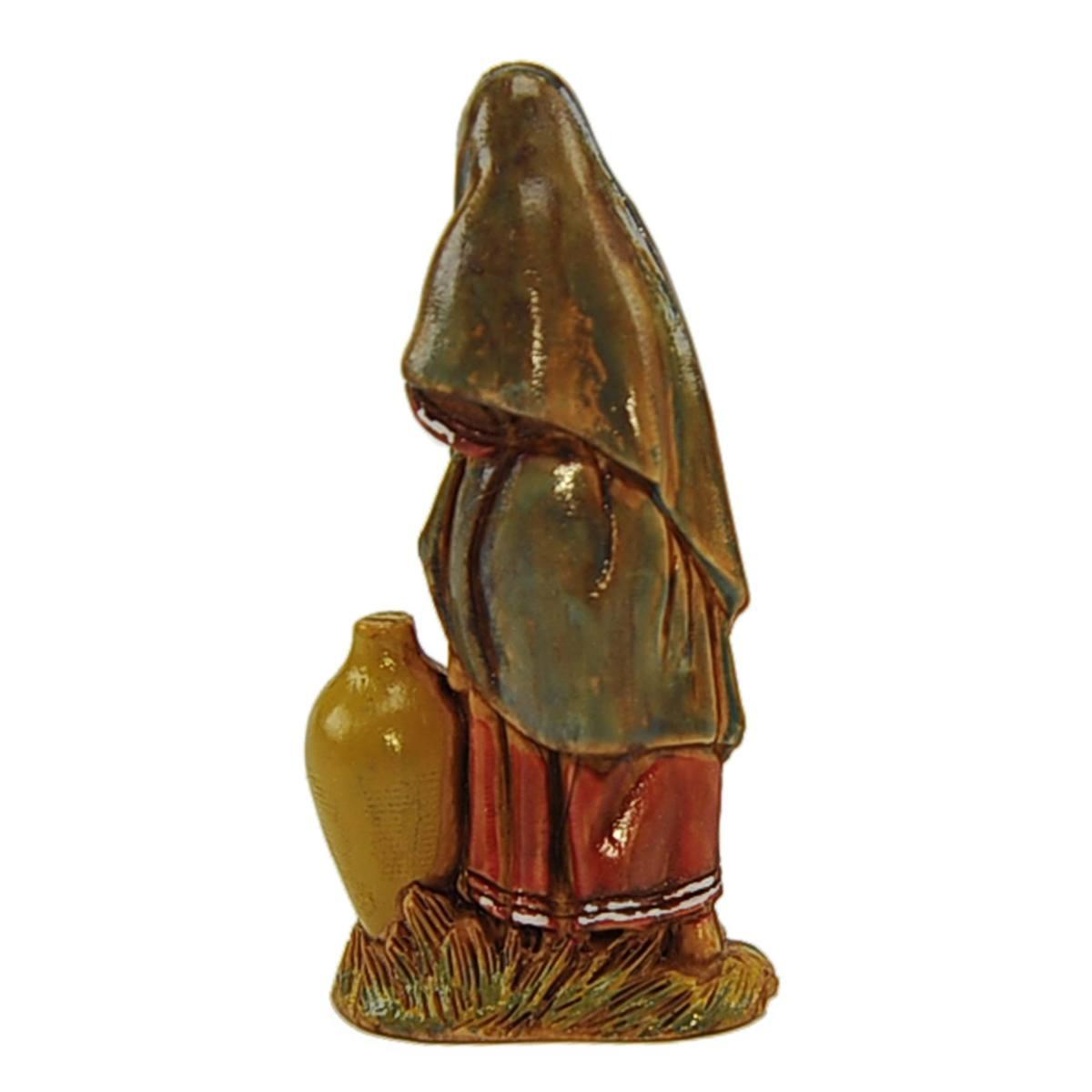 Statua presepe 6.5 cm donna con anfora in preghiera