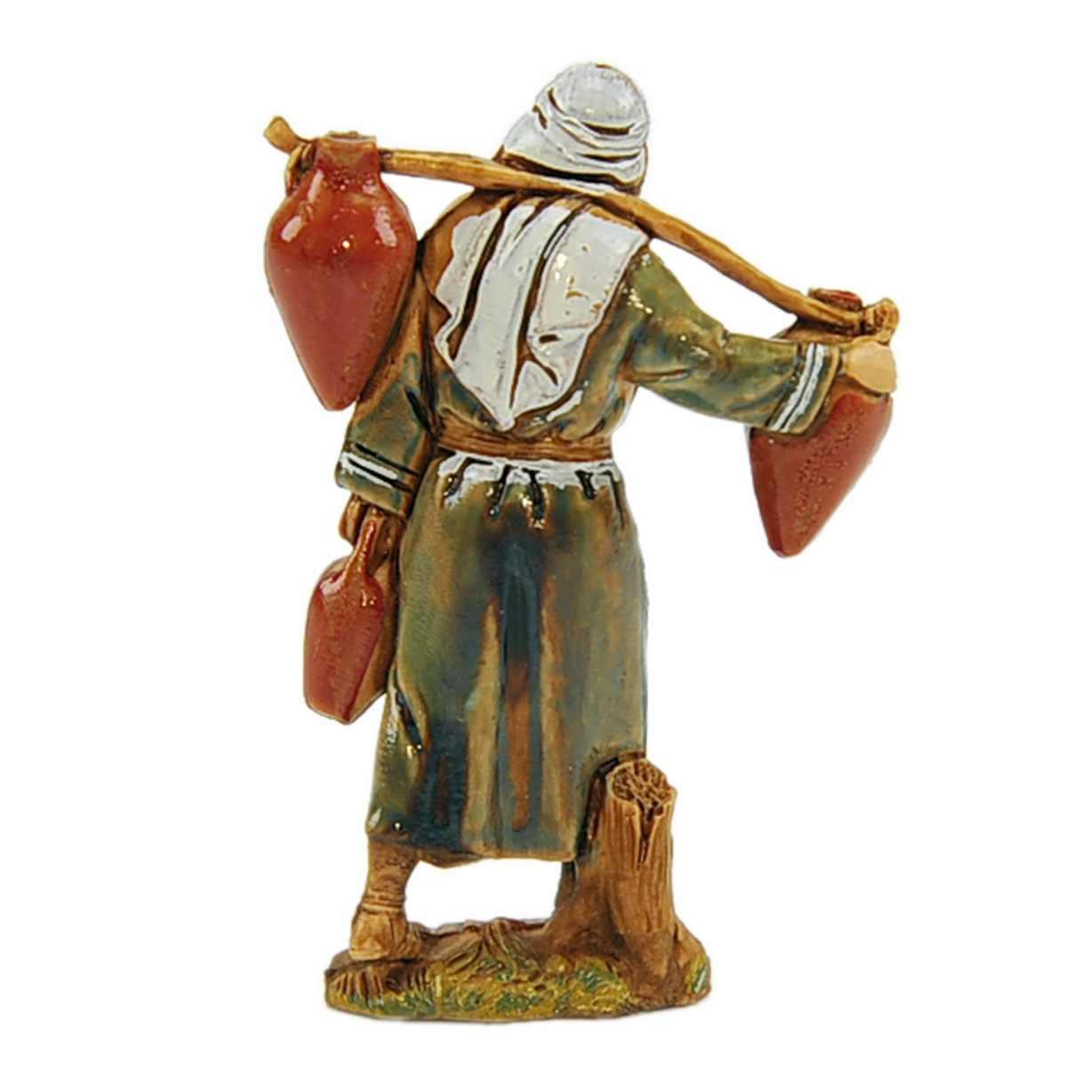 Statua presepe 6.5 cm acquaiolo tre brocche in spalla