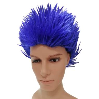 Parrucca riccio spino blu