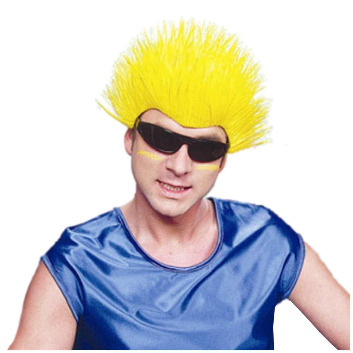 Parrucca riccio spino gialla