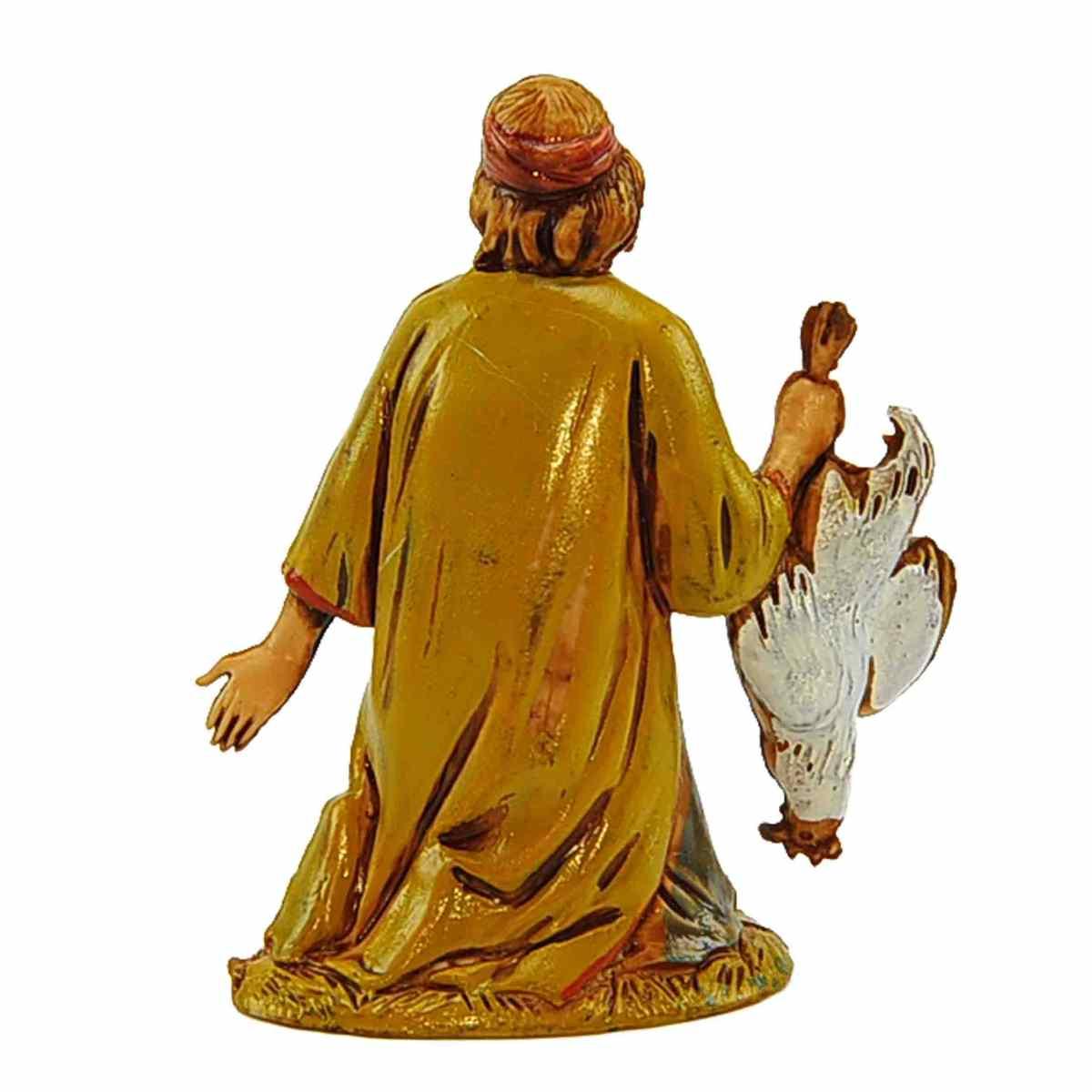 Statua presepe 6.5 cm inginocchiato gallo