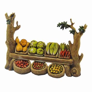 Statua presepe 6 cm bancarella fruttivendolo