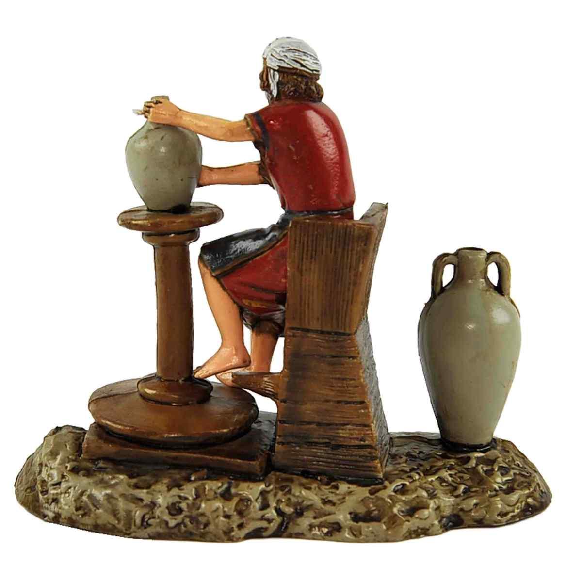 Statua presepe 10 cm vasaio tornio anfore