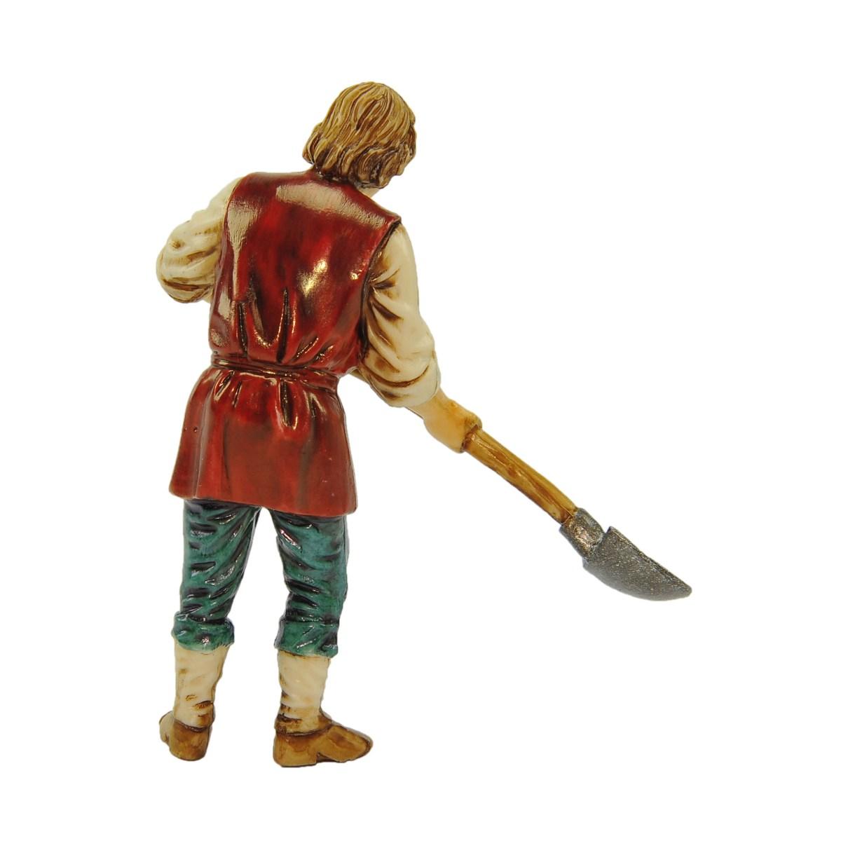 Statua presepe 10 cm uomo pala
