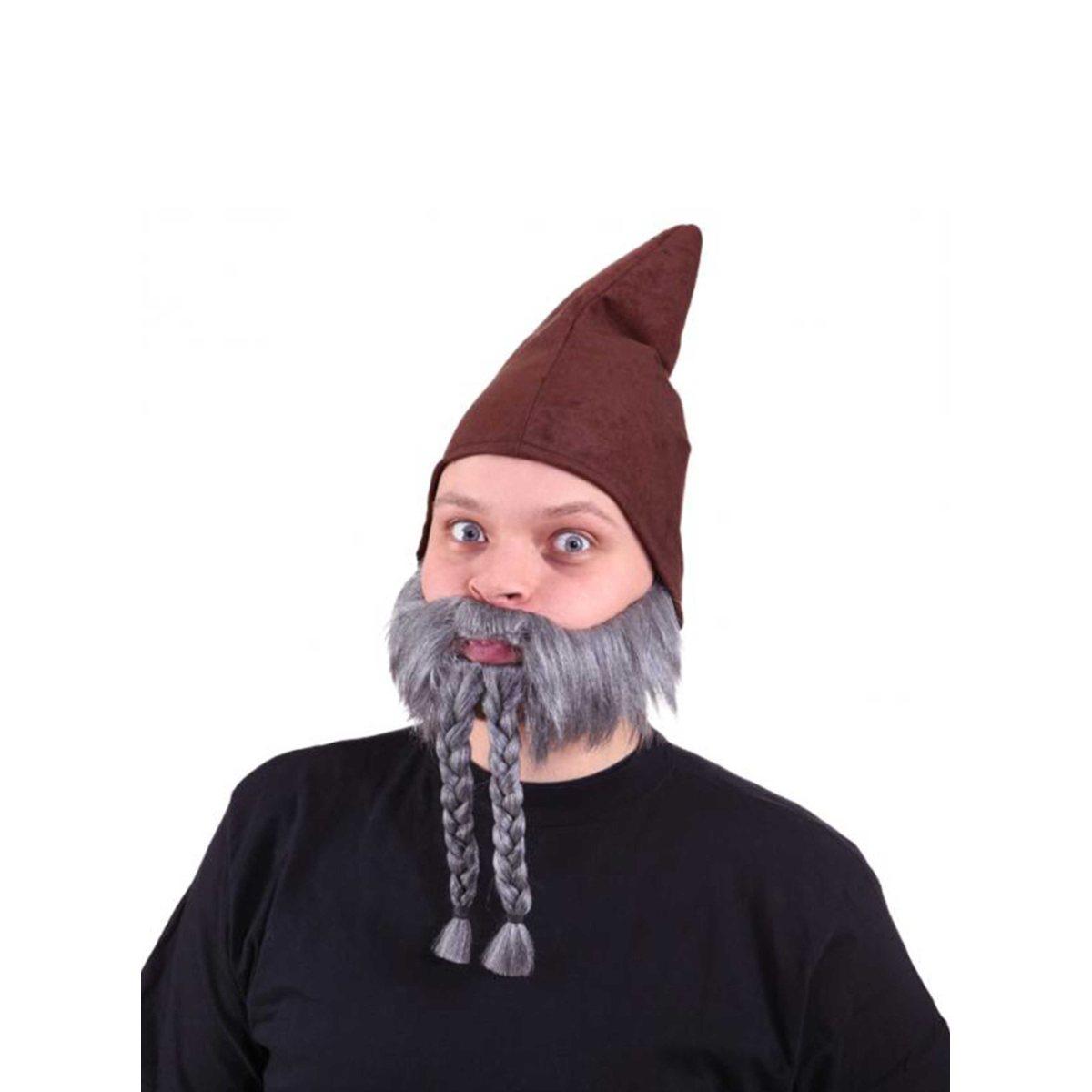 Barba liscia grigia trecce