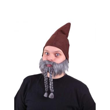Barba liscia grigia trecce