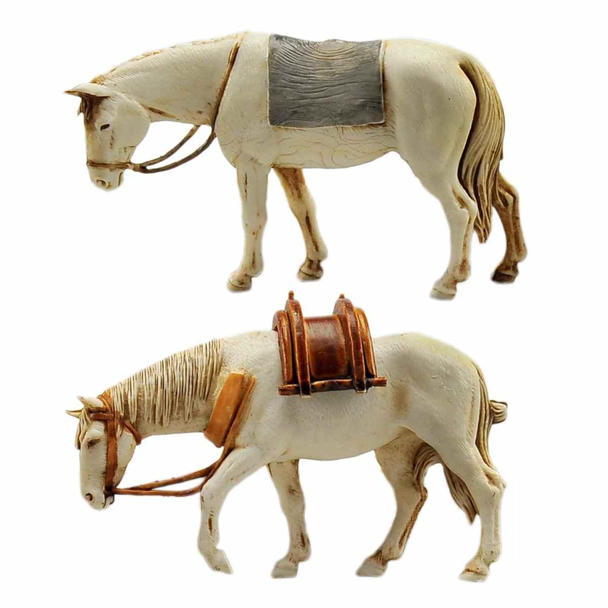 Statua presepe 10 cm cavalli statua