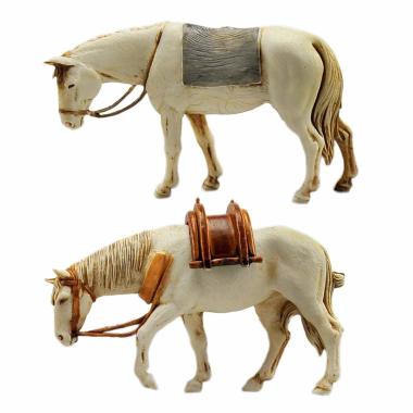 Statua presepe 10 cm cavalli statua