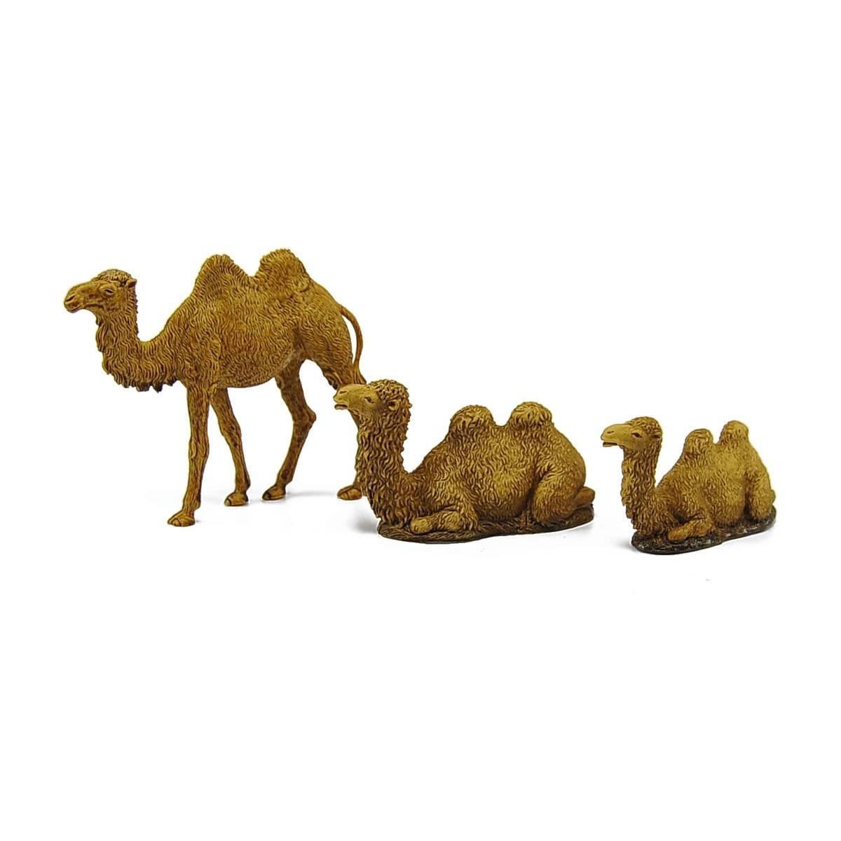 Statua presepe 10 cm set 3 cammelli