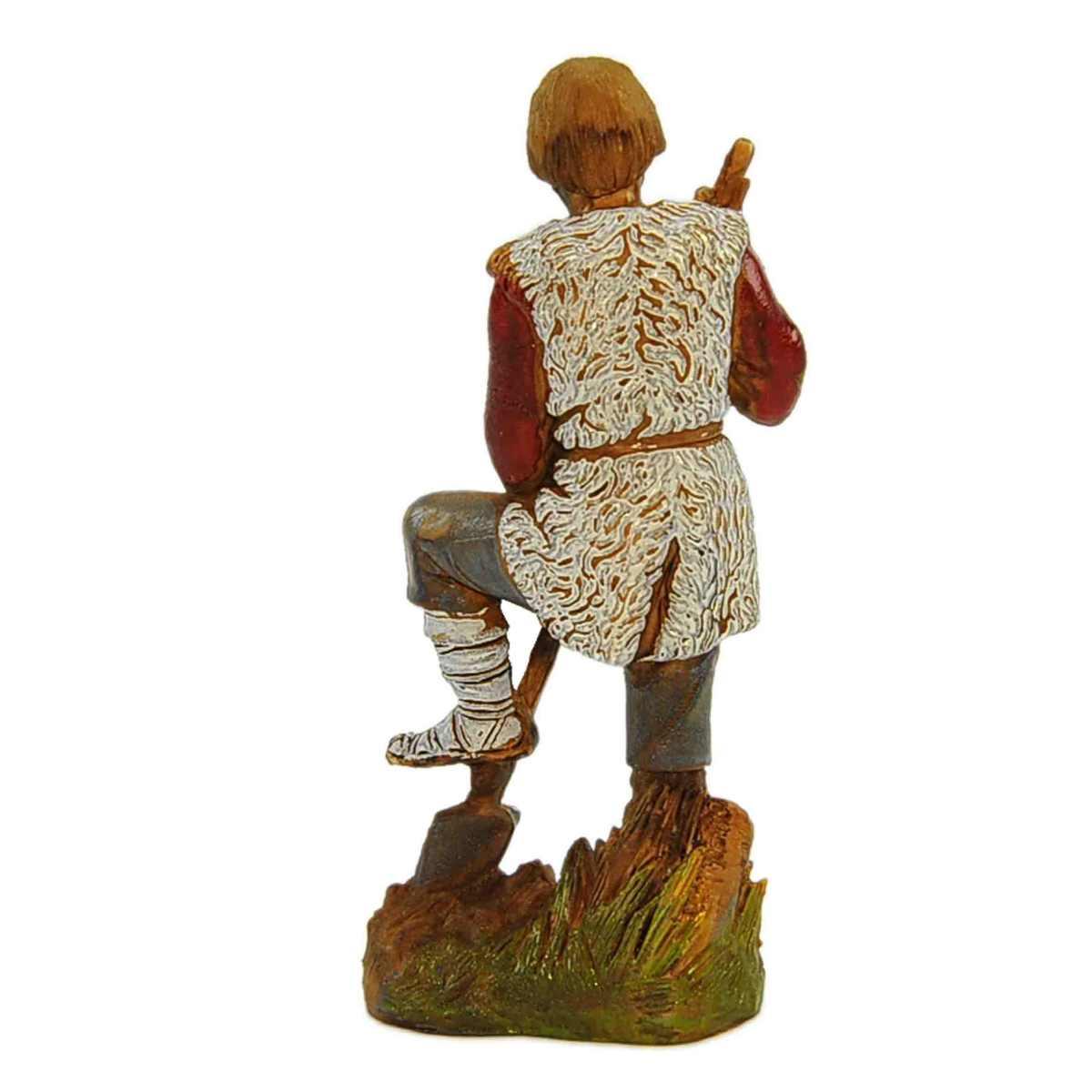 Statua presepe 10 cm contadino vanga