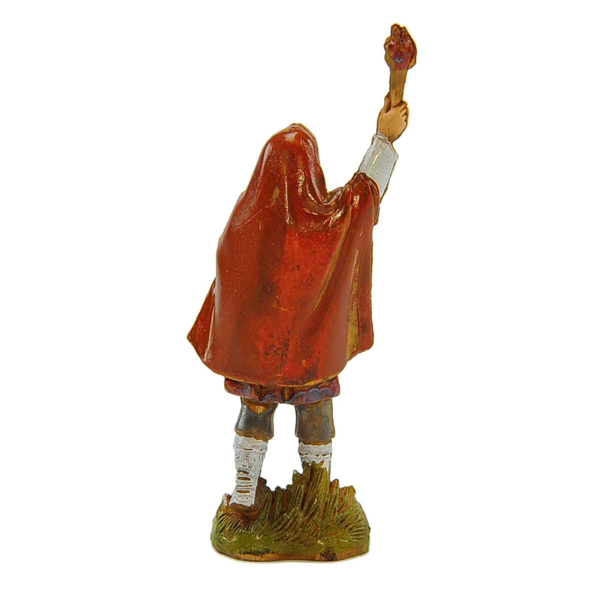 Statua presepe 10 cm uomo torcia