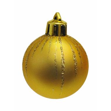 Pallina natalizia oro dec tubo Set 13 pz
