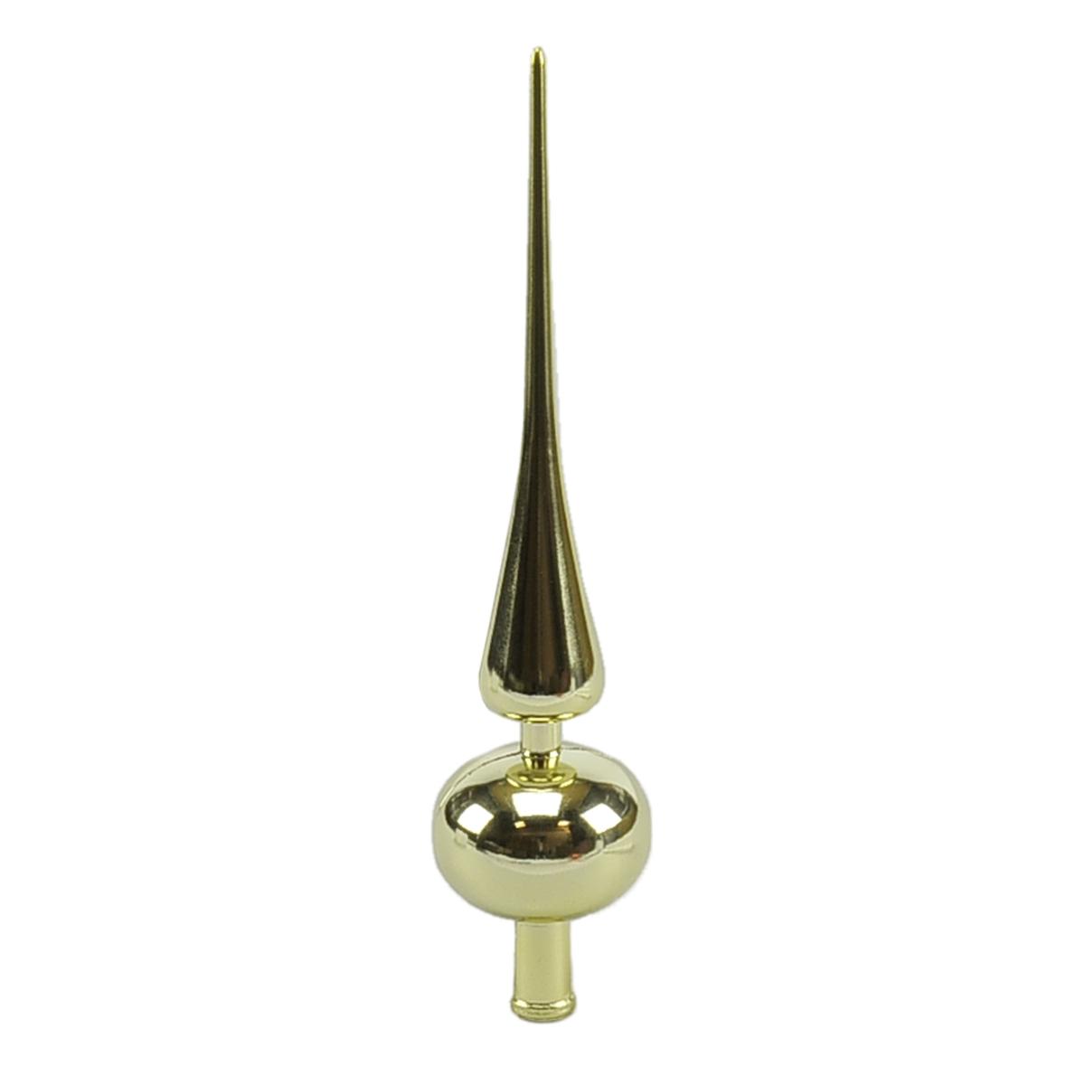Puntale albero natale oro lucido pvc 29 cm