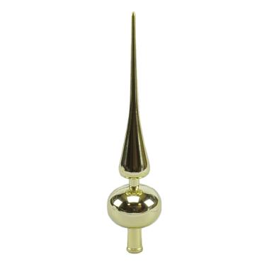 Puntale albero natale oro lucido pvc 29 cm