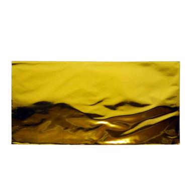 Busta regalo natale pvc metallizzato oro 25 x 40 cm