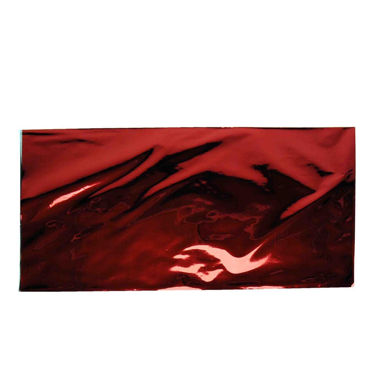Busta regalo natale pvc metallizzato rosso 25 x 40 cm