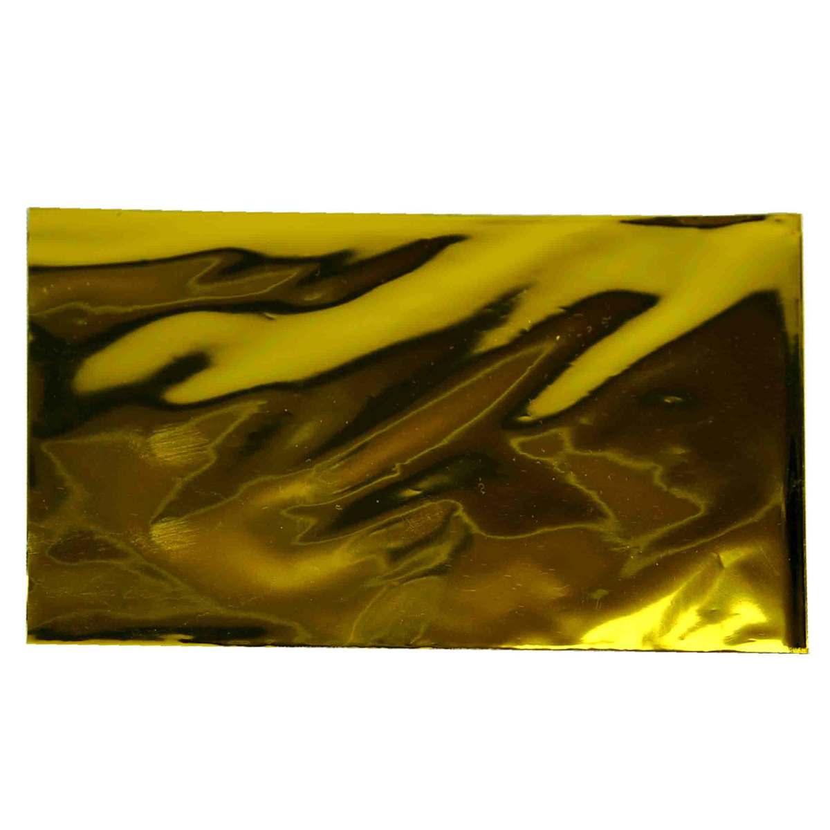 Busta regalo natale pvc metallizzato oro 14 x 20 cm