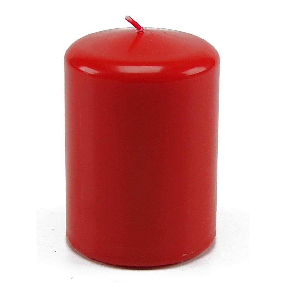 Candela cilindro rossa