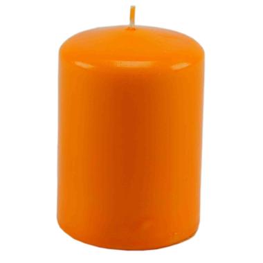 Candela cilindro arancione