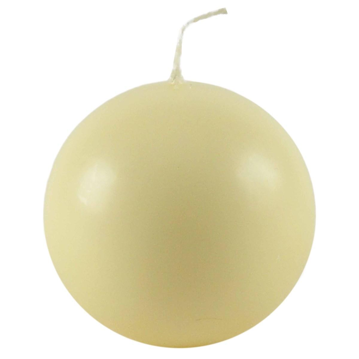Candela sfera avorio Ø 7 cm