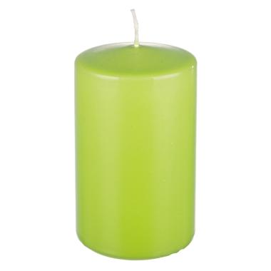 Candela cilindrica verde mela