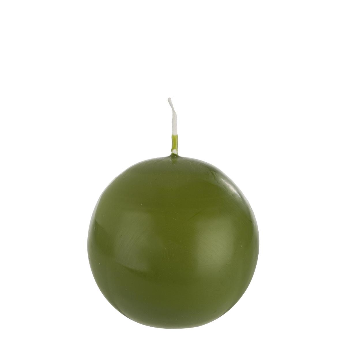 Candela sfera verde oliva