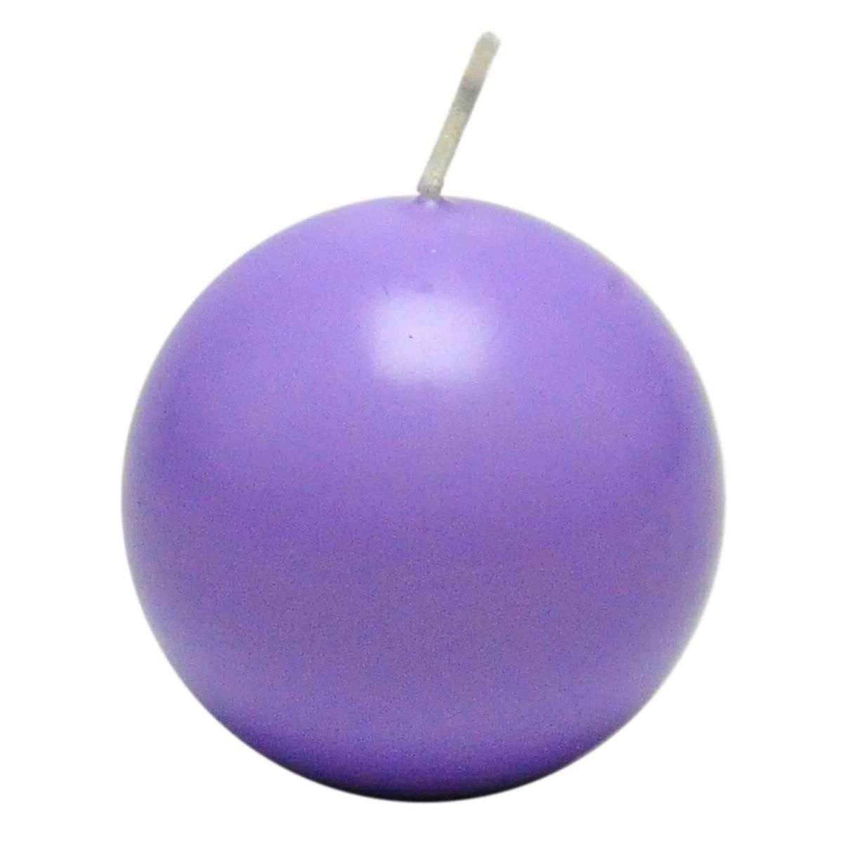 Candela sfera lilla