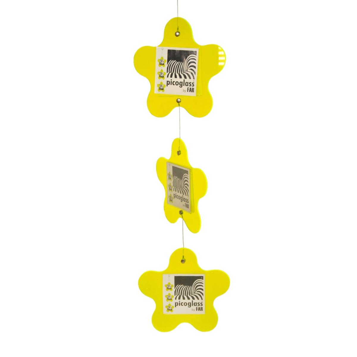 Cornice multipla claire 3 fiori gialli