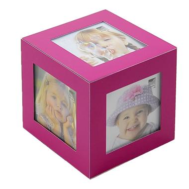 Cornice cubo rosa 5 foto 10 x 10 x 10 cm