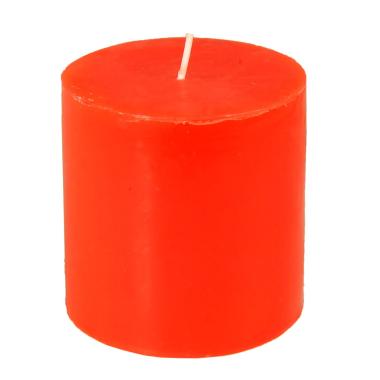Candela cilindrica rossa 7,5 x 7,5 cm
