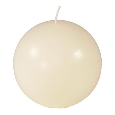 Candela sfera bianca Ø 10 cm