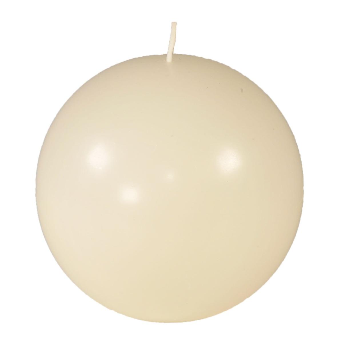 Candela sfera bianca Ø 13 cm