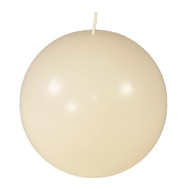 Candela sfera bianca Ø 13 cm