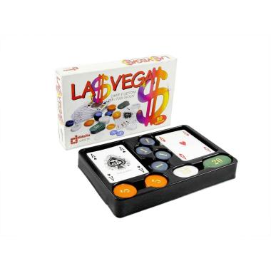 Fiches poker las vegas 2 mazzi carte Set 80 pz