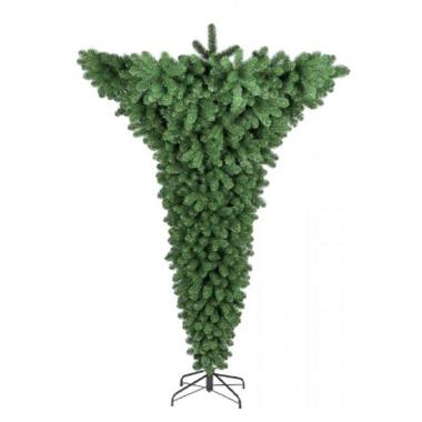 Albero di Natale 210 cm verde capovolto